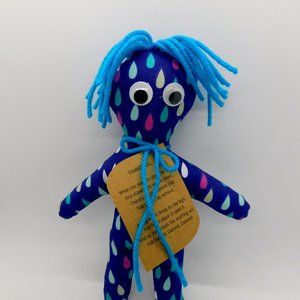 Dammit Doll on Tear Drops Fabric